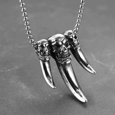 Men silver skull for sale  Flushing