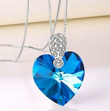 Blue crystal heart for sale  Nacogdoches