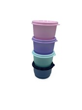 Novo em folha Tupperware conjunto de 4 xícaras de lanche 110 ml recipientes para almoço comprar usado  Enviando para Brazil