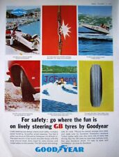 Pneu Good Year G8 1965 impressão publicitária - anúncio original no quadro, usado comprar usado  Enviando para Brazil