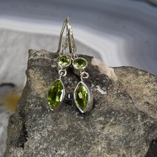 Peridot hrring 925er gebraucht kaufen  Berlin