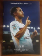 Brentford programme aston for sale  HOUNSLOW
