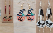 Halloween earrings three for sale  SOUTH CROYDON