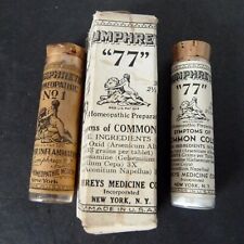 Lote De Colección 2 Humphreys Medicina Homeopática Nº 1 Fiebre y Nº 77 Resfriado Común segunda mano  Embacar hacia Mexico