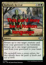 Mtg badlands revival usato  Bari