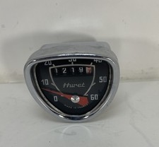 Usado, Velocímetro de bicicleta VIntage Huret pequeno 2 polegadas V formato triangular bicicleta 60 MPH preto comprar usado  Enviando para Brazil