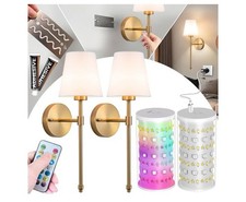 Usado, Arandela de parede operada por bateria: adesivos para descascar e colar na parede sem broca... comprar usado  Enviando para Brazil