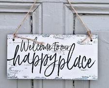 Schild holzschild welcome gebraucht kaufen  Neustadt/Dosse