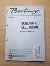 (349A) Manuel d'atelier CITROEN Berlingo - Schématique Électrique, Janvier 2001 comprar usado  Enviando para Brazil