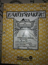Earthshaker pinball manual for sale  Hagerstown