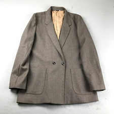 Casaco feminino International Classics iCi Bonders L marrom forrado de lã com botões vintage comprar usado  Enviando para Brazil
