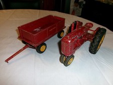 Brinquedo agrícola Agco Massey Harris Ferguson Reuhl 44 trator estrada barcaça vagão comprar usado  Enviando para Brazil