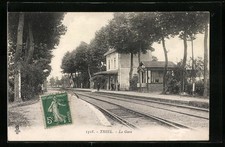Cpa thiel gare d'occasion  Expédié en France