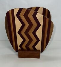Inlaid wood napkin for sale  Kimball