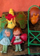 Lote de bonecas vintage morango shortcake com passeios de insetos borboleta e minhoca anos 80 comprar usado  Enviando para Brazil