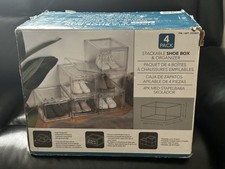 Stackable clear shoe for sale  PETERBOROUGH