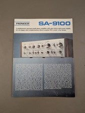 Pioneer 9100 brochure d'occasion  Expédié en Belgium