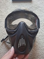 Maschera nera paintball usato  Spedire a Italy