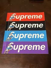 Conjunto de adesivos com logotipo Supreme Smurf Box e individual 100% autêntico temporada FW20 comprar usado  Enviando para Brazil
