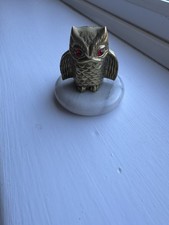 Brass owl paperweight for sale  NORTHAMPTON