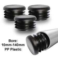 Tampas de extremidade de plástico redondas inserções de tubo plugues bungs preto 10mm-140mm comprar usado  Enviando para Brazil