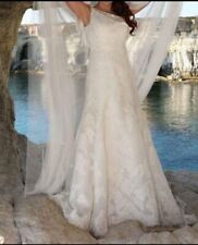 Vestido De Noiva Pronovias Com Véu-tamanho 12-Off-White, usado comprar usado  Enviando para Brazil