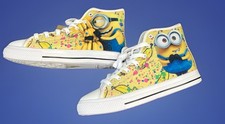 Usado, Tênis de basquete Minions Hightop amarelo banana feminino tamanho 37 / EUA 6.5 comprar usado  Enviando para Brazil