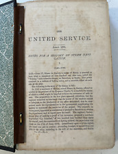 1800s military articles written bound US Navy Civil War naval United Service VTG comprar usado  Enviando para Brazil
