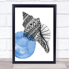 Zentangle ocean watercolour for sale  UK