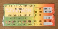 Usado, 1981 U2 OUTUBRO TURNÊ HOLLYWOOD PALLADIUM INGRESSO PARA CONCERTO ESBOÇO I WILL FOLLOW WAR 2 comprar usado  Enviando para Brazil