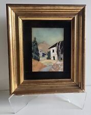 Linda placa de mosaico de pedra vintage emoldurada Pietra Dura Casa Fontana Itália, usado comprar usado  Enviando para Brazil