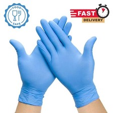 Blue disposable gloves for sale  BURY