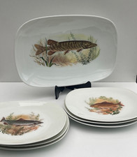 Service poisson porcelaine d'occasion  Hornaing