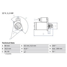 Bosch anlasser fiat gebraucht kaufen  Idar-Oberstein