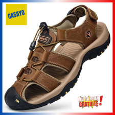 Sandales homme cuir d'occasion  Villeurbanne
