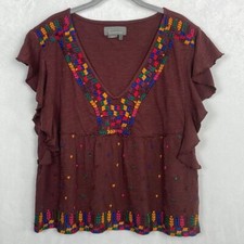 Anthropologie embroidered ruff for sale  Wesley Chapel