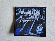 WRATCHILD AMERICA, ESCALANDO AS PAREDES, COSTURAR NA BORDA PRETA PATCH TECIDO comprar usado  Enviando para Brazil
