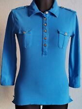 Camisa polo Tommy Hilfiger original feminina algodão manga 3/4 azul tamanho P comprar usado  Enviando para Brazil