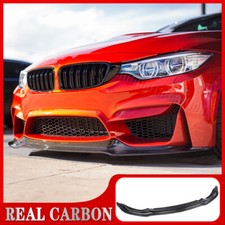 Spoiler labial dianteiro de carro fibra de carbono real para BMW F80 M3 F82 F83 M4 2015-20 comprar usado  Enviando para Brazil