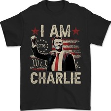 Usado, Camiseta I Am Charlie Inspirational Tribute Justice for Charlie Kirk comprar usado  Enviando para Brazil