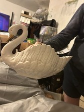 Large ceramic swan for sale Large ceramic swan for sale  POOLE