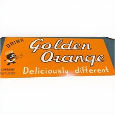 Placa de lata australiana publicidade barra de leite refrigerantes laranja dourada original comprar usado Placa de lata australiana publicidade barra de leite refrigerantes laranja dourada original comprar usado  Enviando para Brazil