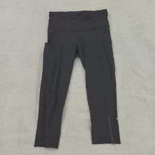 Leggings Lululemon Fast Free para mujer 6 negros recortados tiro alto segunda mano  Embacar hacia Argentina