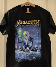 Camiseta Preta Megadeth Rust In Peace 30º Aniversário Nova, usado comprar usado  Enviando para Brazil