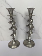 Vintage pewter candle for sale  CHEADLE