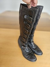 womens flat leather boots for sale  STOURBRIDGE