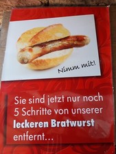 Poster imbissplakat bratwurst gebraucht kaufen  Michelstadt