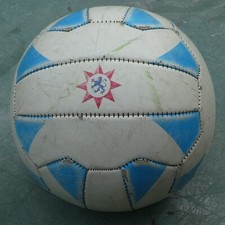 Fußball leder blau gebraucht kaufen  Deutschland