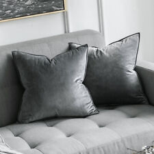 Velvet solid cushion for sale  USA