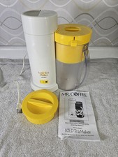 Mr. Coffee 2 cuartos Máquina de té helada de cuarto de galón con tapa amarilla modelo TM1S hace 8 tazas segunda mano  Embacar hacia Mexico